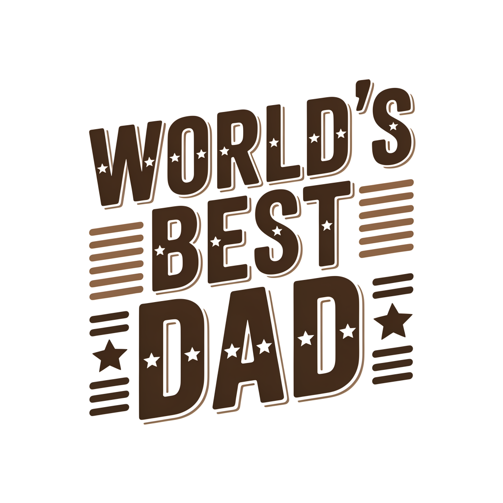 World's Best Dad DTF transfer