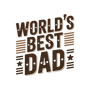 World's Best Dad DTF transfer