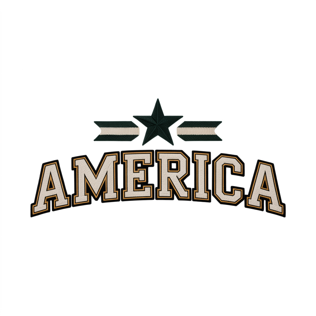 America Varsity DTF transfer