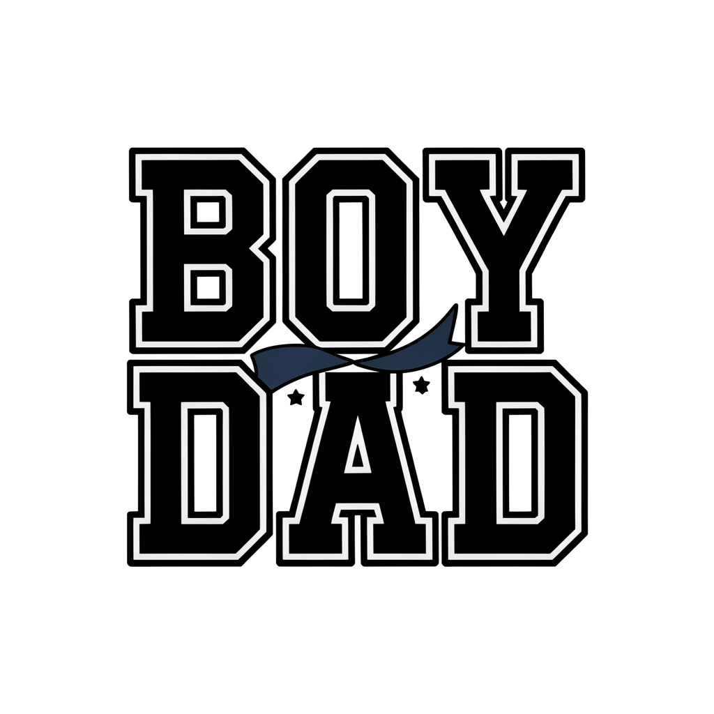 Boy Dad DTF transfer