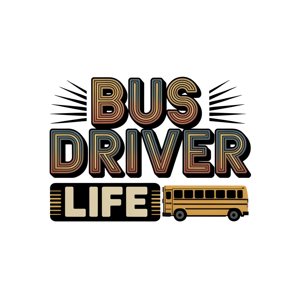 Bus Driver Life DTF transfer