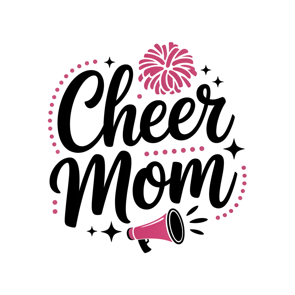 Cheer Mom Glam DTF transfer