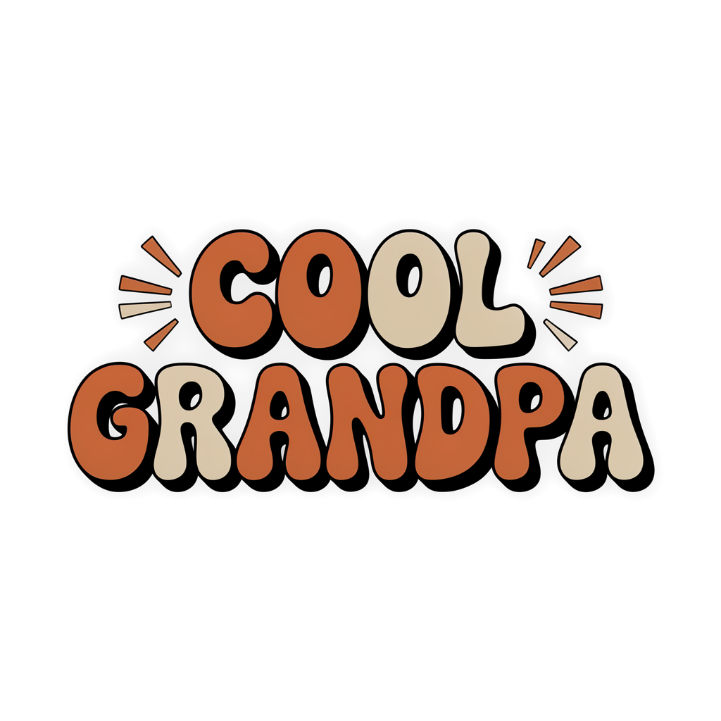 Cool Grandpa DTF transfer
