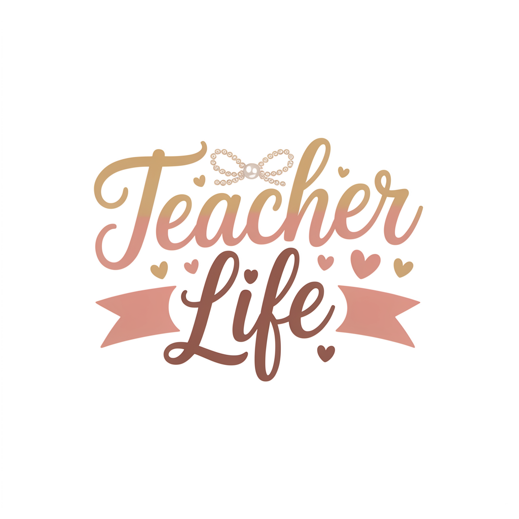 Coquette Teacher Life DTF transfer