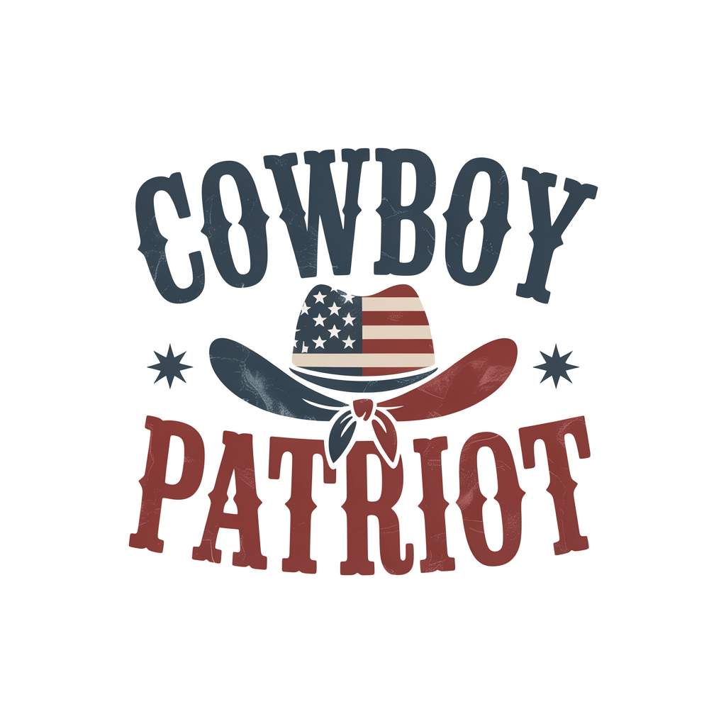 Cowboy Patriot DTF transfer