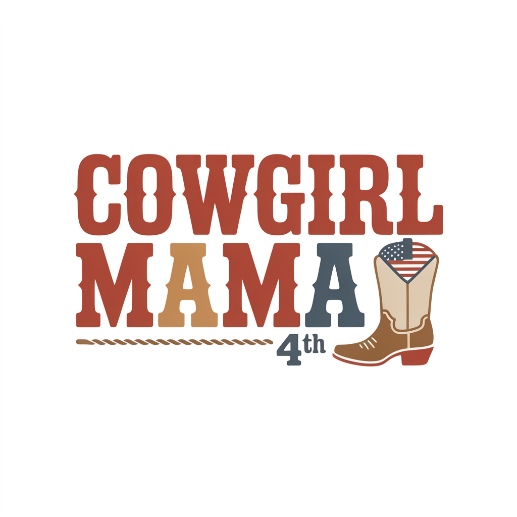 Cowgirl Mama 4th DTF transfer