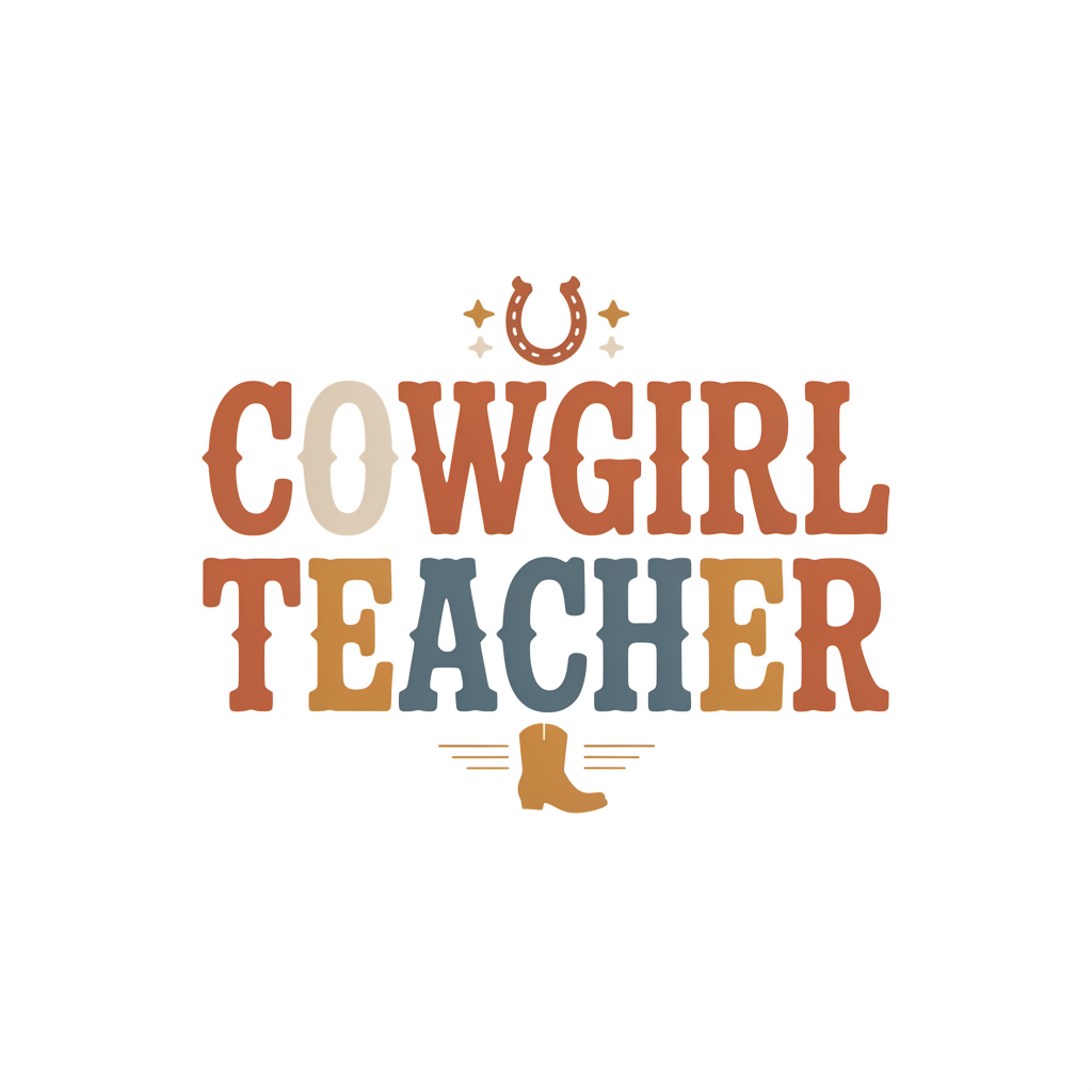 Cowgirl Teacher DTF transfer