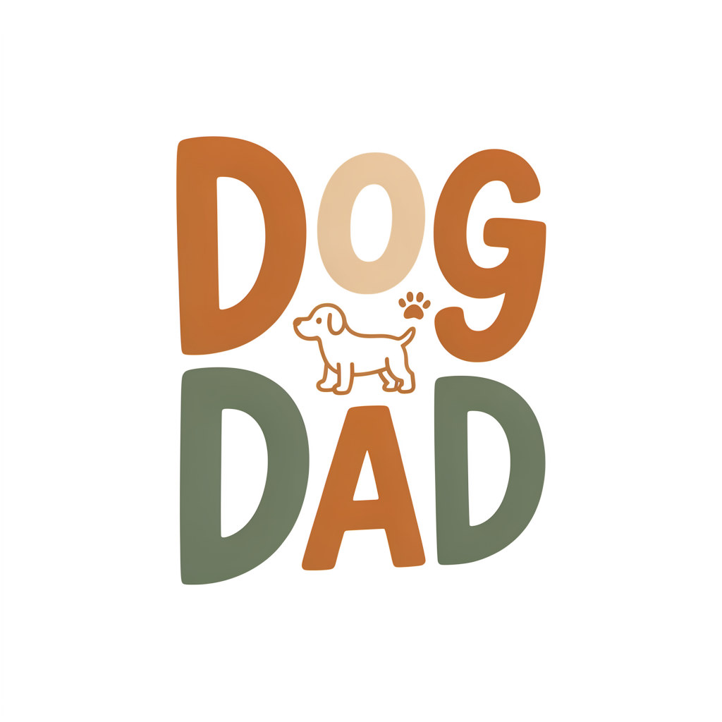 Dog Dad DTF transfer