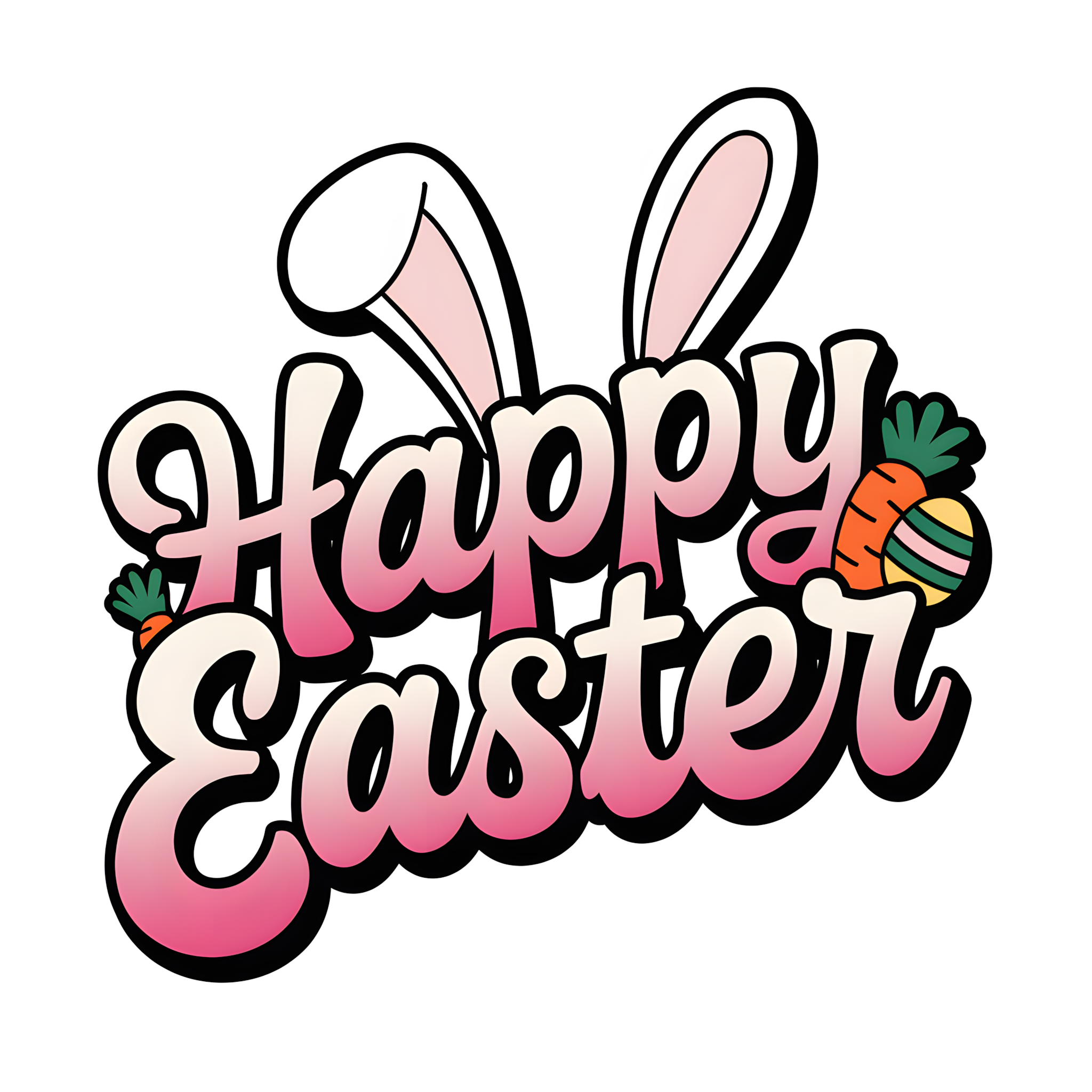 Happy Easter Script – Single DTF Transfer