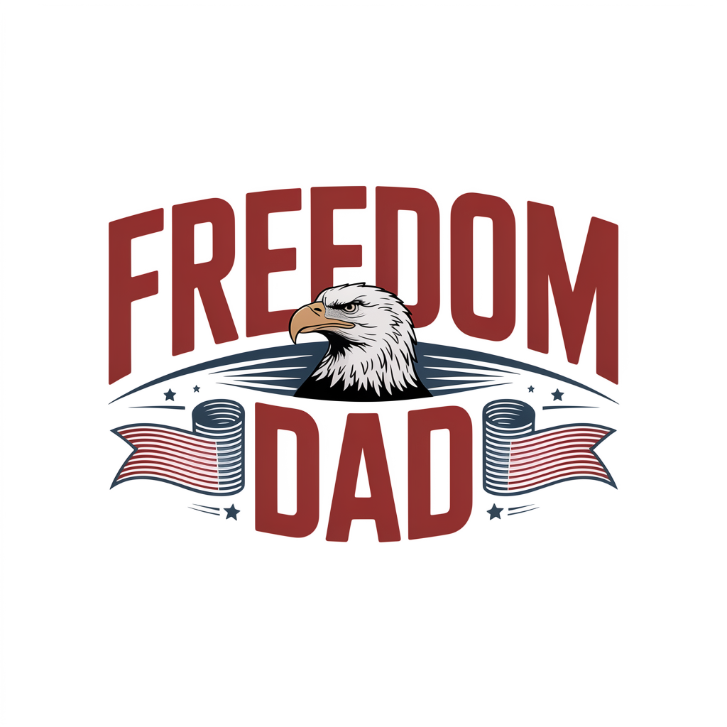 Freedom Dad DTF transfer