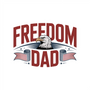 Freedom Dad DTF transfer