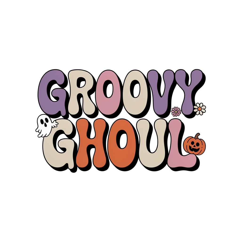 Groovy Ghoul DTF transfer