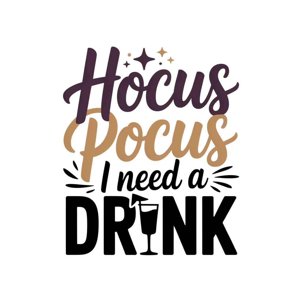 Hocus Pocus I Need a Drink DTF transfer
