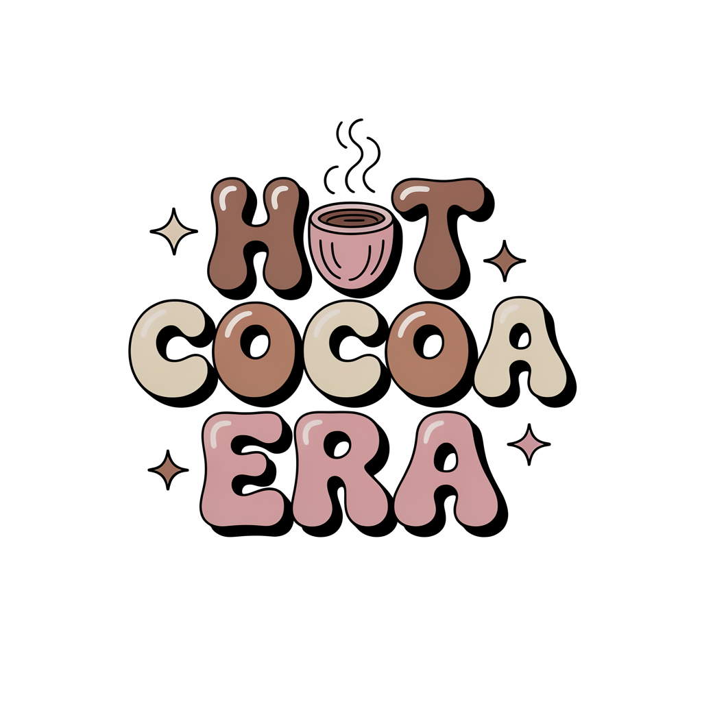 Hot Cocoa Era DTF transfer