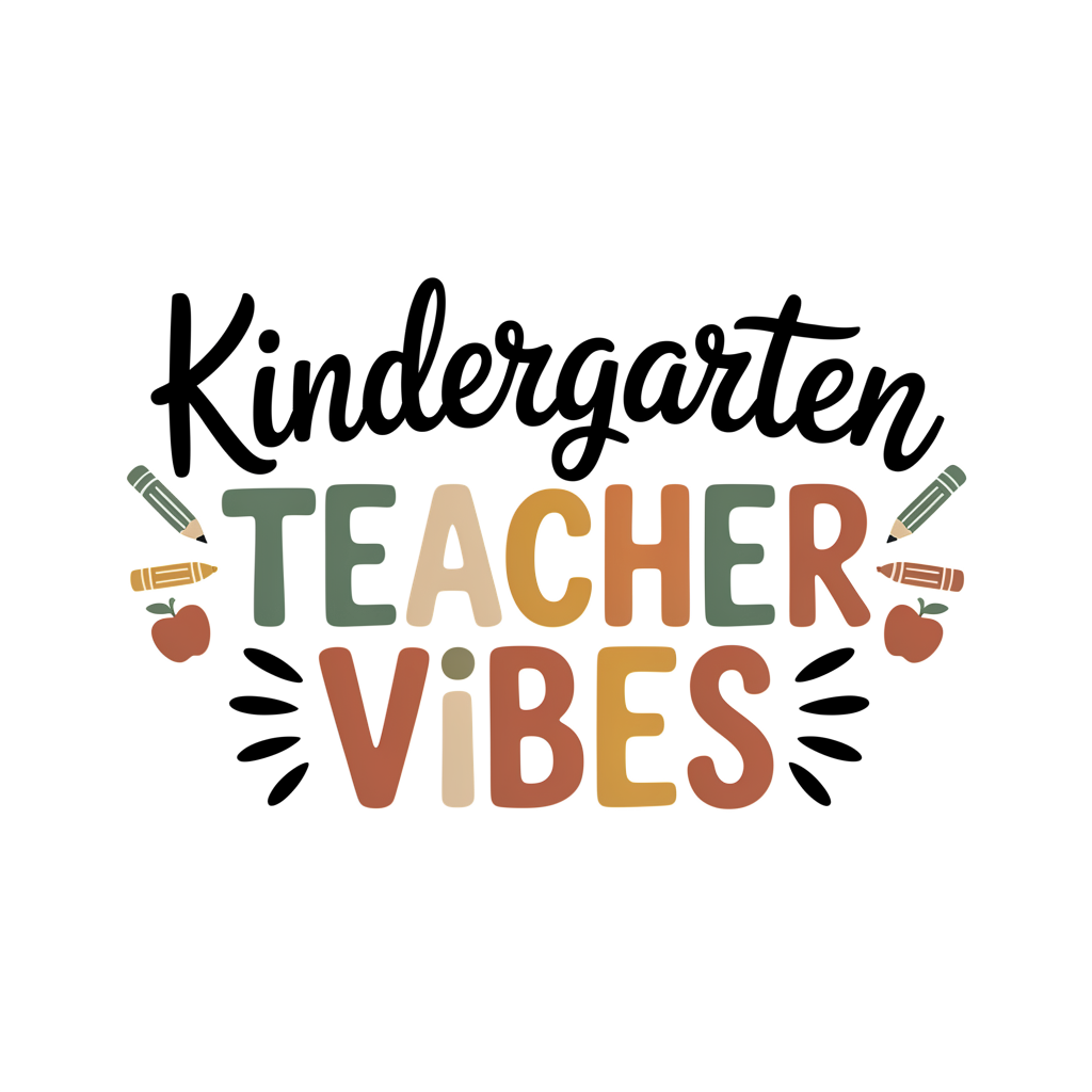 Kindergarten Teacher Vibes DTF transfer