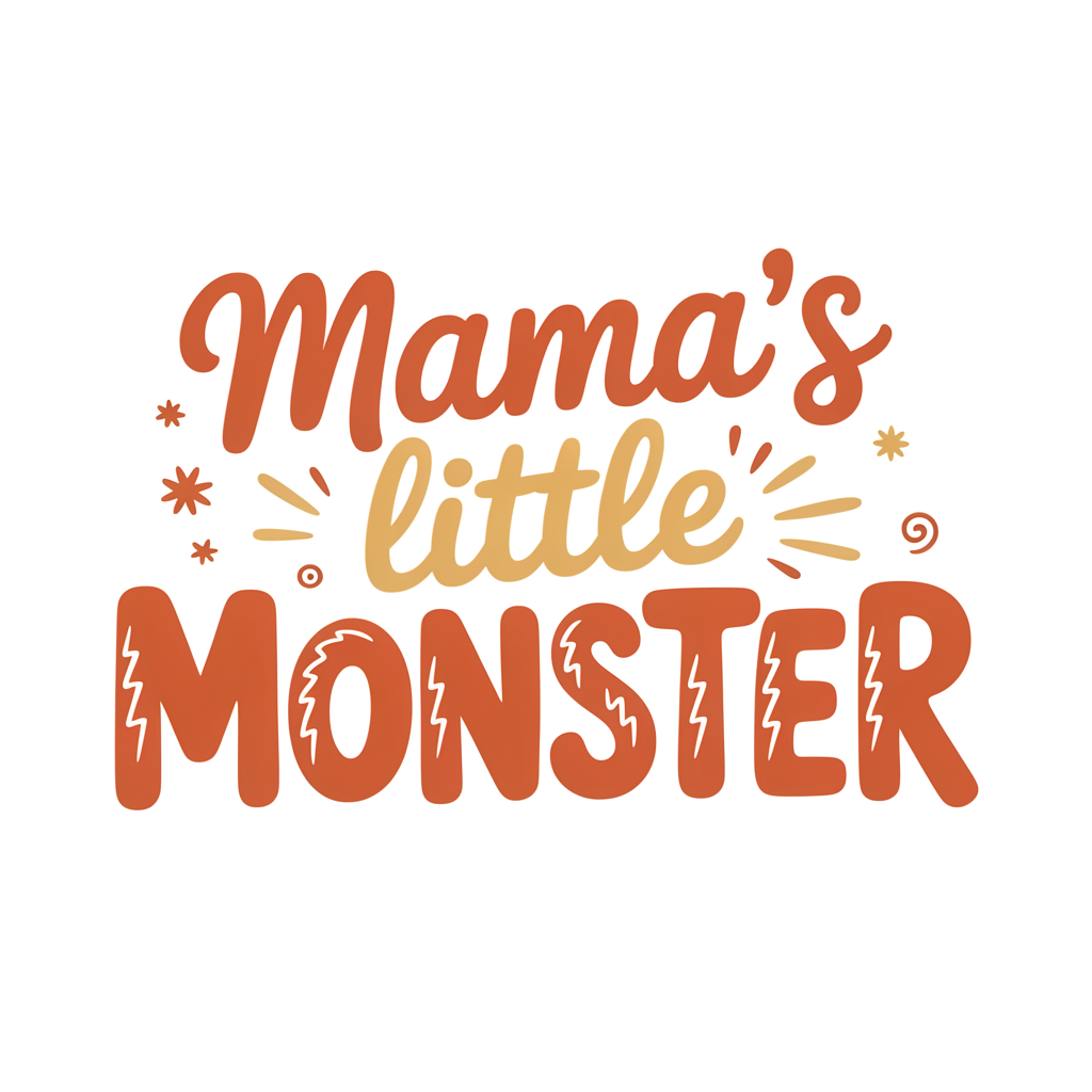 Mama's Little Monster DTF transfer
