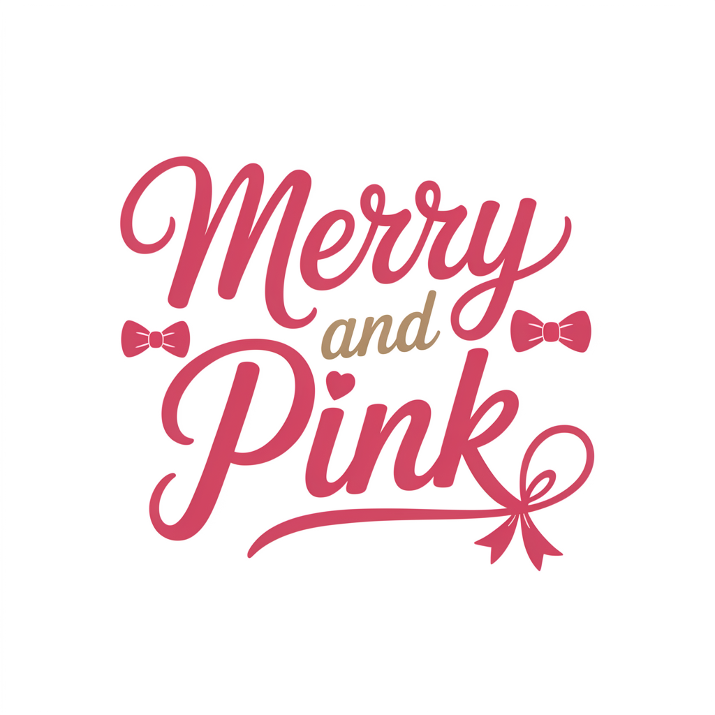 Merry and Pink DTF transfer
