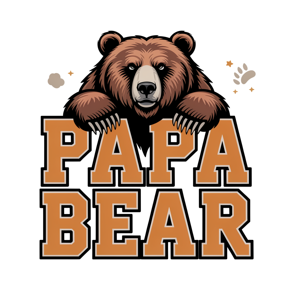 Papa Bear DTF transfer