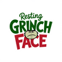 Resting Grinch Face DTF transfer