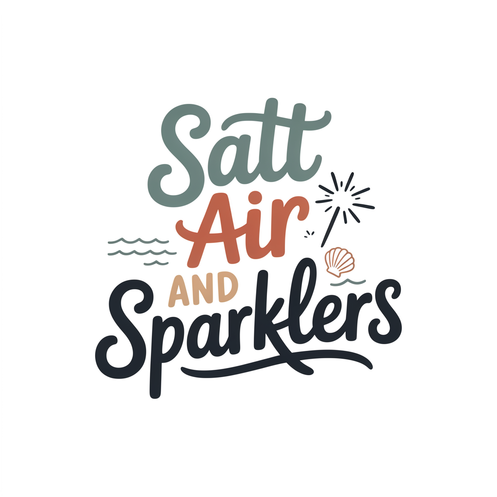 Salt Air and Sparklers DTF transfer