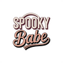 Spooky Babe DTF transfer