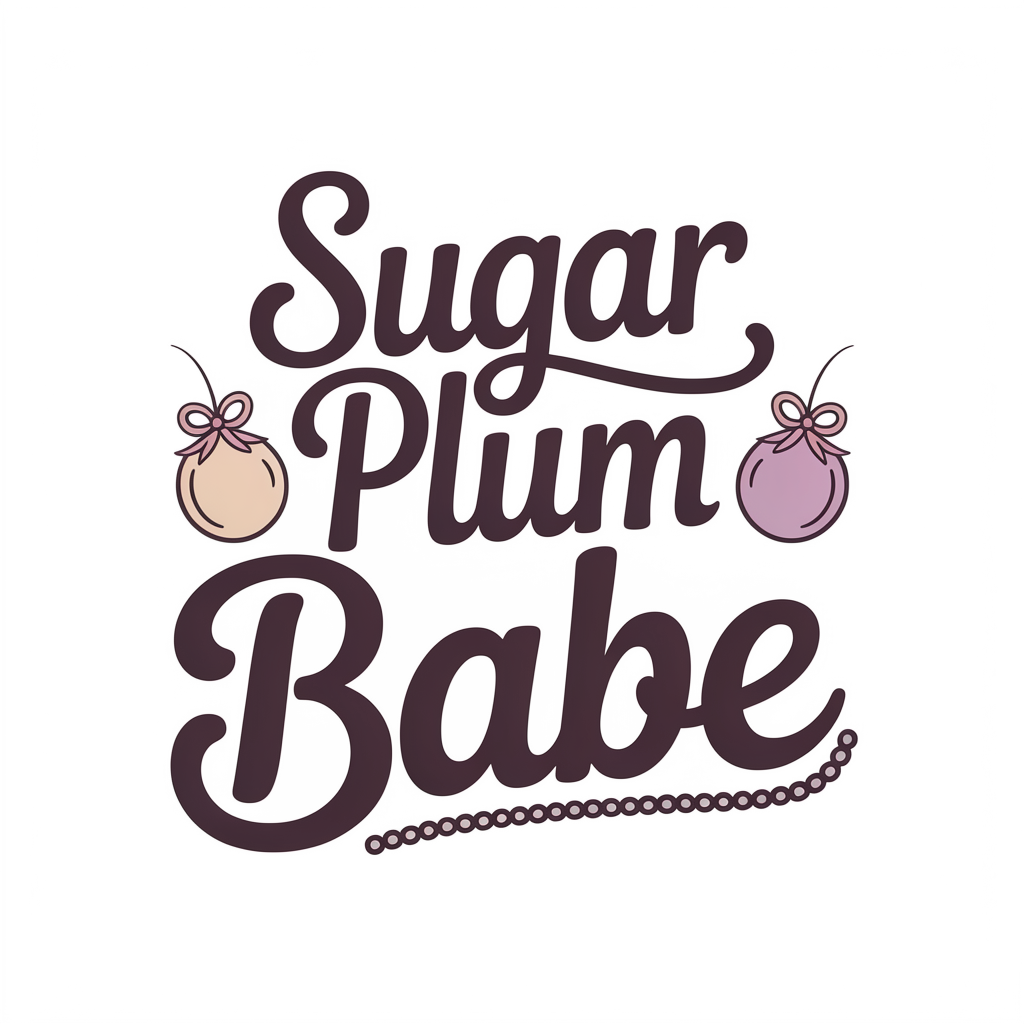 Sugar Plum Babe DTF transfer