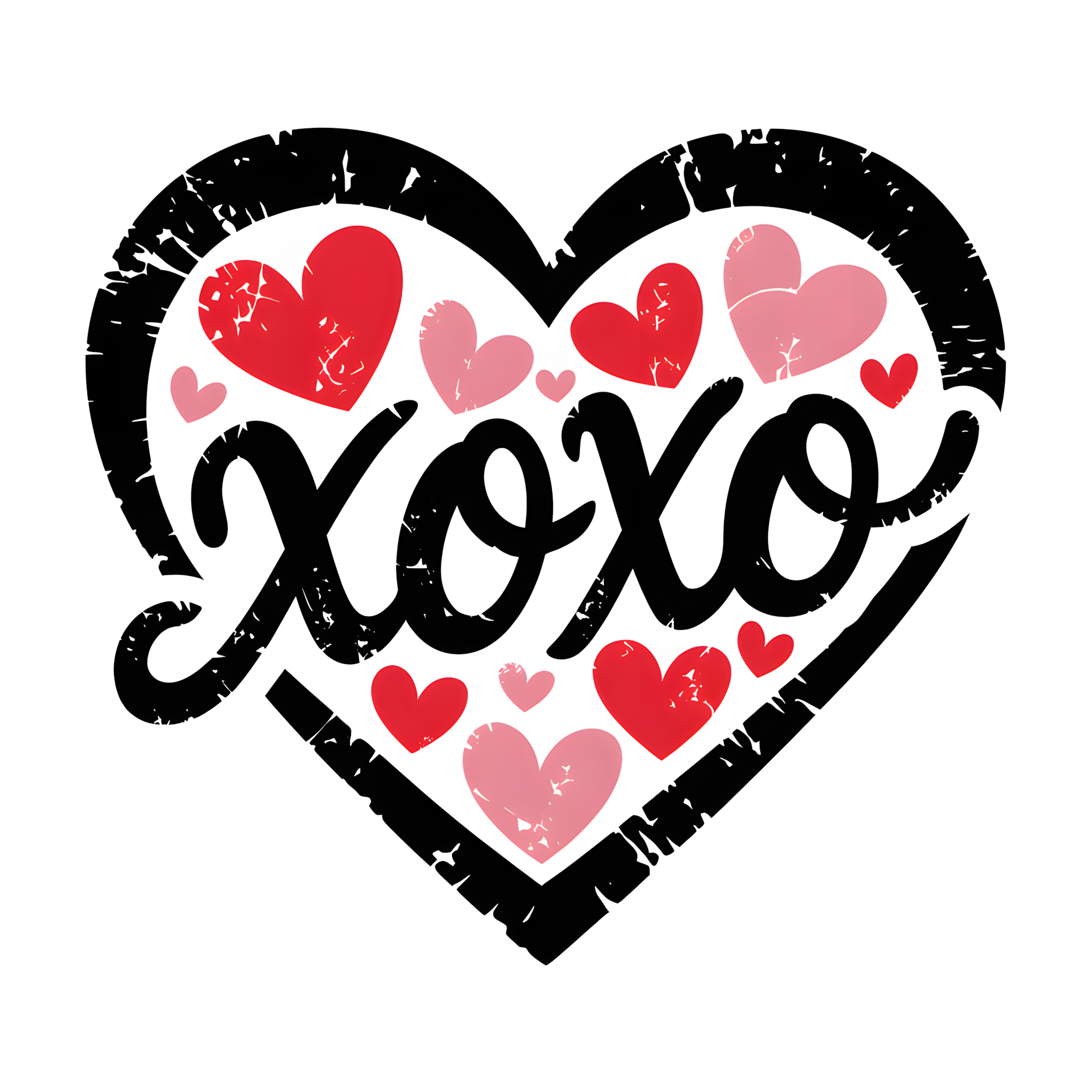 XOXO Heart – Single DTF Transfer