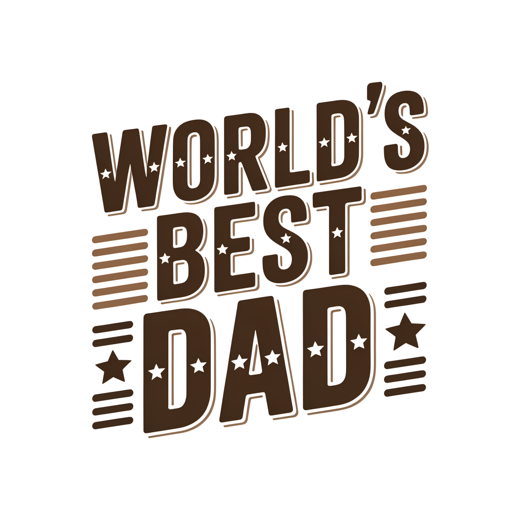 World's Best Dad DTF transfer
